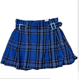 NEW! Justice Plaid Skirt with shorts girls 14/16